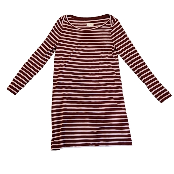 Lou & Grey signature soft long sleeve striped dress - Picture 8 of 15